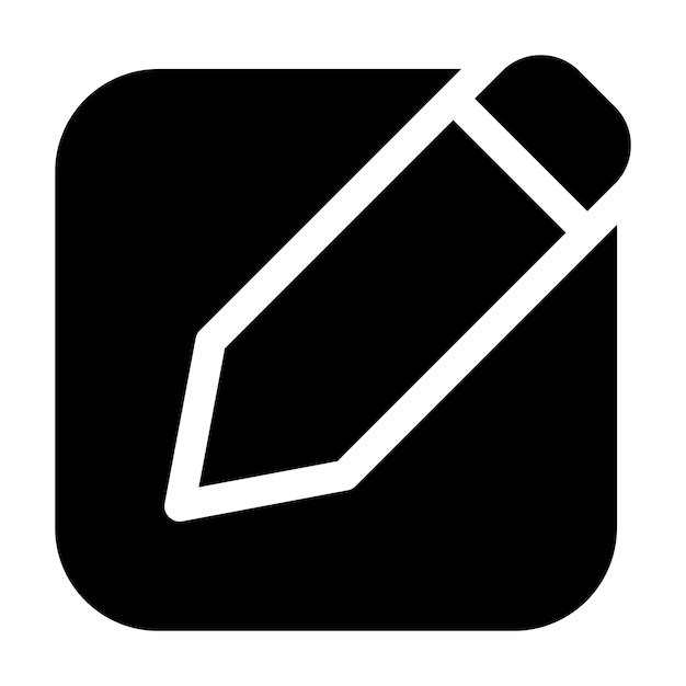 Edit Square Flat Illustration