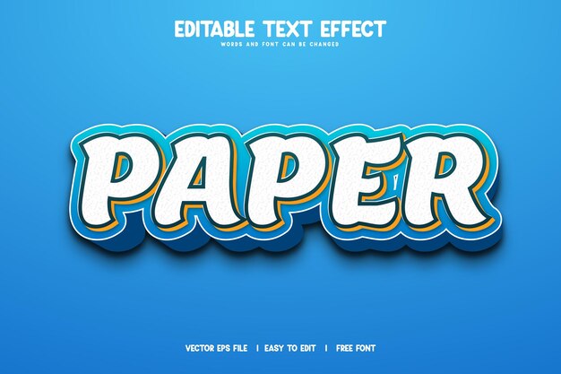 Editable 3d text effect styles