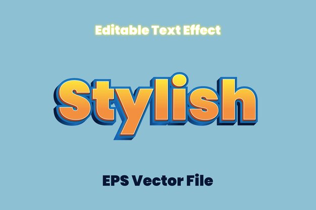 Editable 3d Text Effect Stylish Text 3d