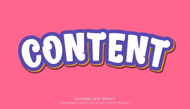 editable 3d text effect template bold typography and abstract style use for logo brand