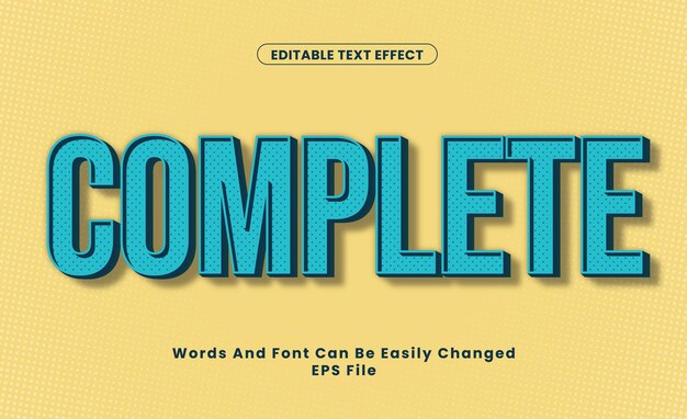 Editable complete Text Effect word and font be change