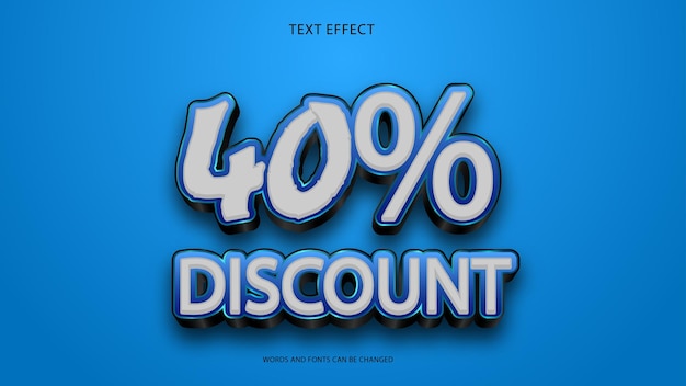 editable discount promotion text effect 3d text effect