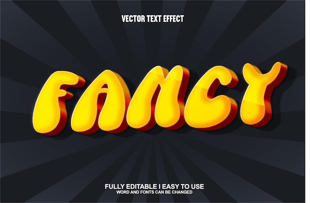 Editable Font Text Effect