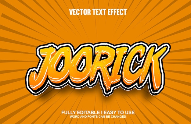 Editable Font Text Effect