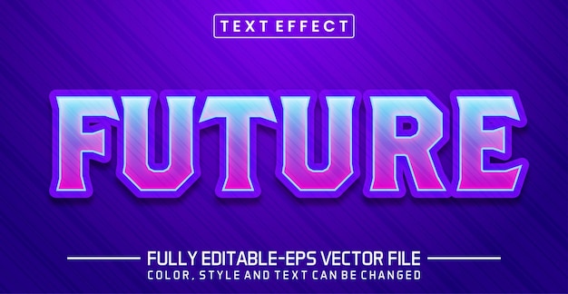 Editable Future text style effect text style Concept