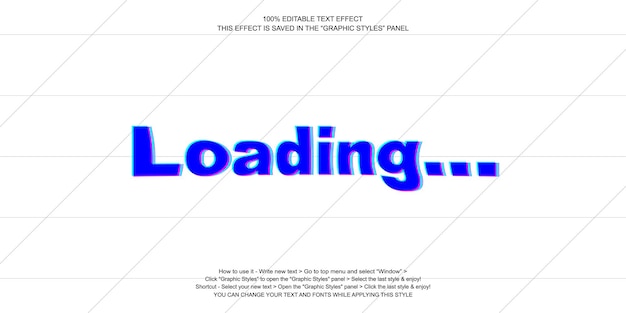 editable glitch text effect a vector illustration graphic style for digital design