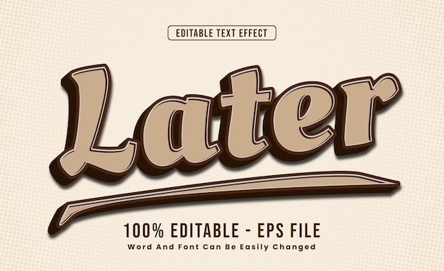 Editable later Text Effect word and font be change