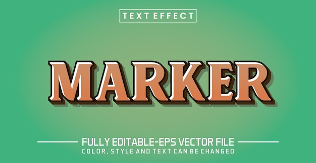 Editable Marker text effect