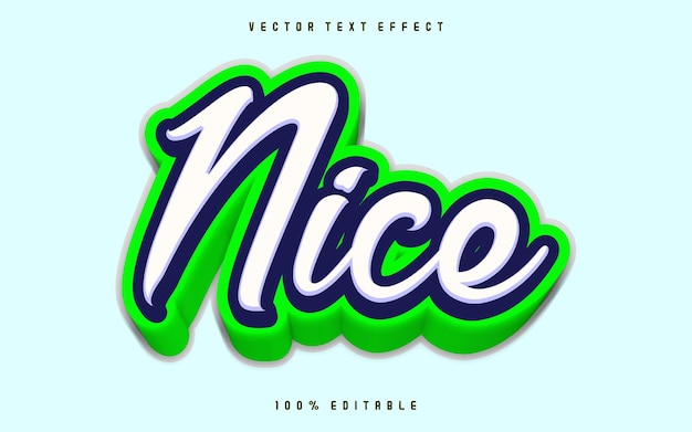 Editable nice text effecf with background