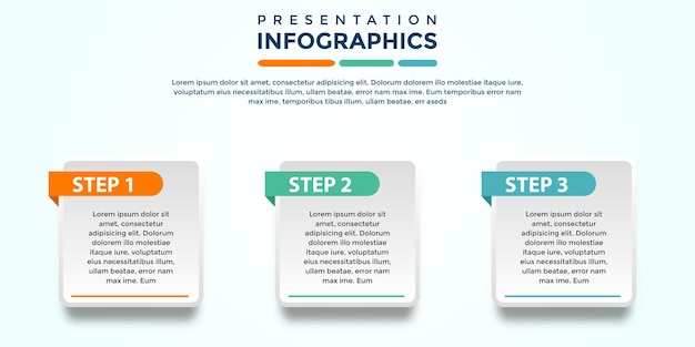editable presentation infographic template eps file