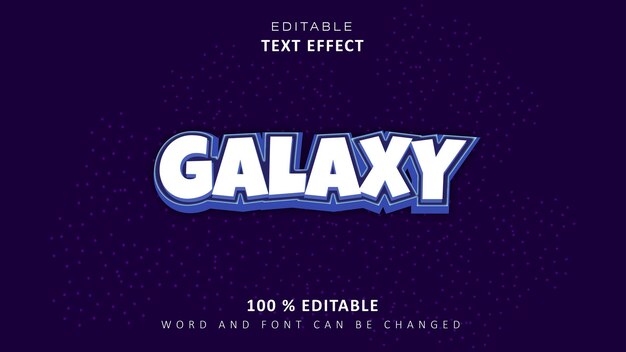 editable text effect 3d text effect template galaxystyle