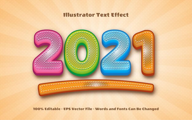 Editable text effect, baby style illustrations
