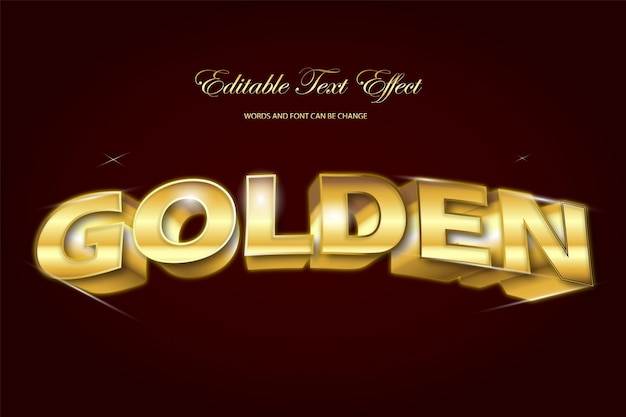 Editable text effect branding and retro font style