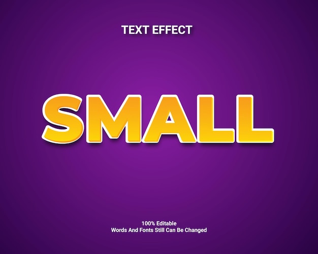 Editable text effect design template