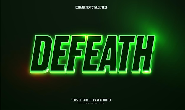 editable text effect futuristic shiny color text style effect