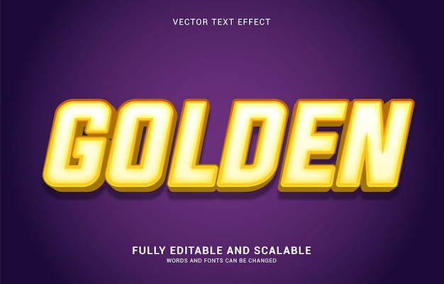 editable text effect golden style can be use to make title