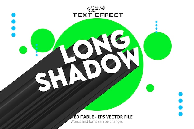 editable text effect green point background 3d style long shadow text effect