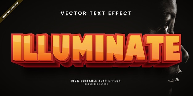 Editable text effect in Illuminate Style  