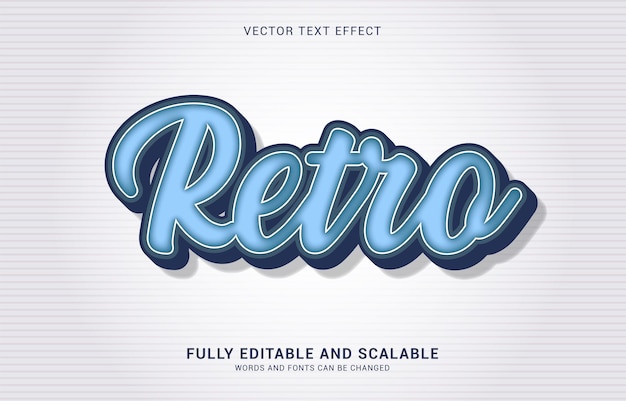 Editable text effect Retro style can be use to make Title