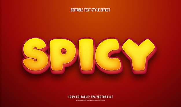 editable text effect spicy hot text style effect editable fonts vector files
