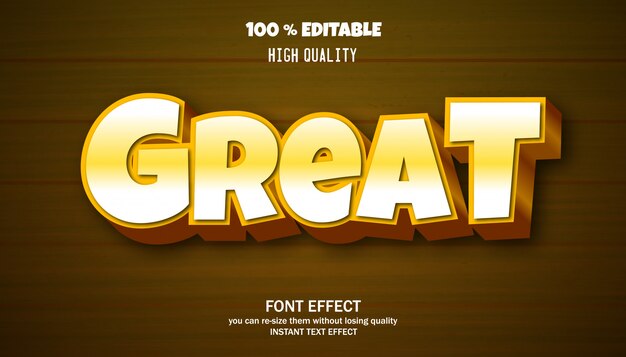editable text effect, strong bold modern font effect