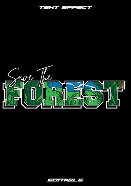 Editable text effect vector text effect