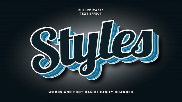 editable text effect words and font can be change