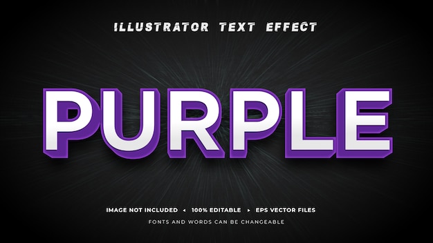 Editable text effect