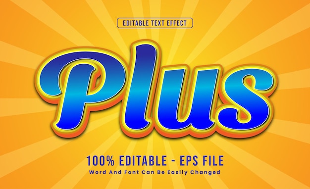 Editable Text Effects Plus Words and fonts can be changed