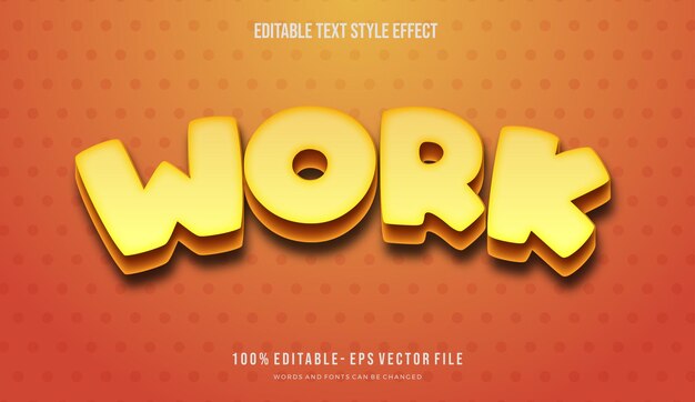 editable text style effect cartoon modern color text style vector file