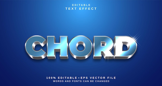 editable text style effect chord text style theme