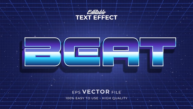 Editable text style effect - Music text style theme
