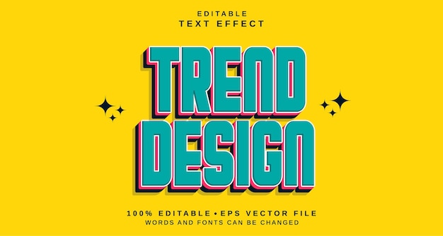 editable text style effect trend design text style theme