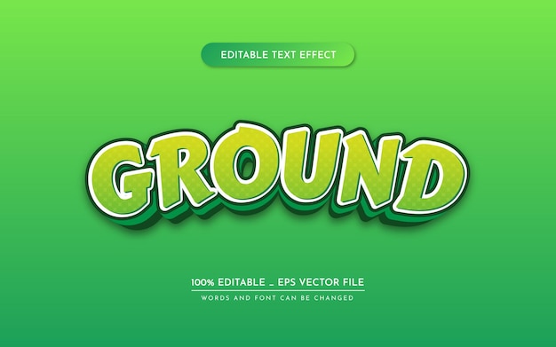 Editable text style effect