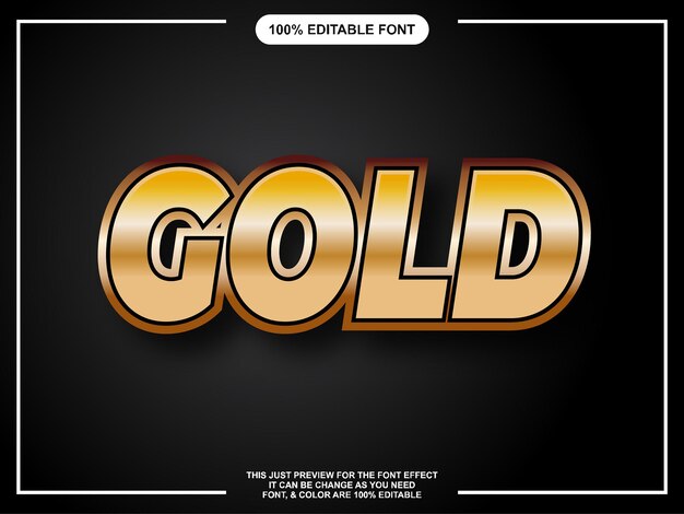 Editable Text Style Font Effect