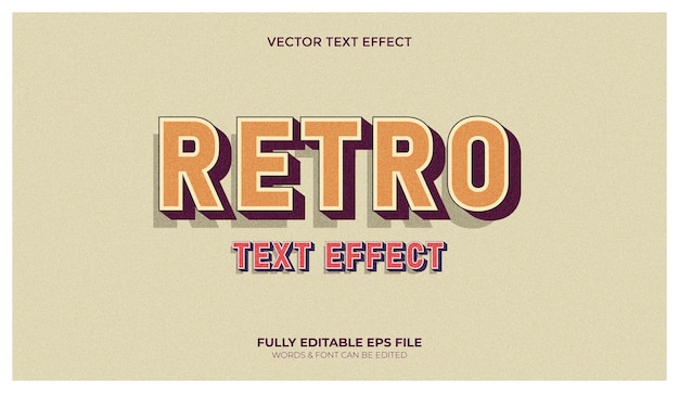 Editable Vector Text Effect