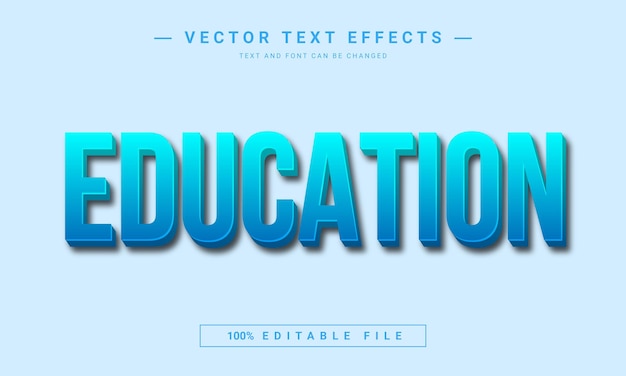 education text style