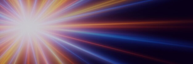 Effect of light in motion neon lines