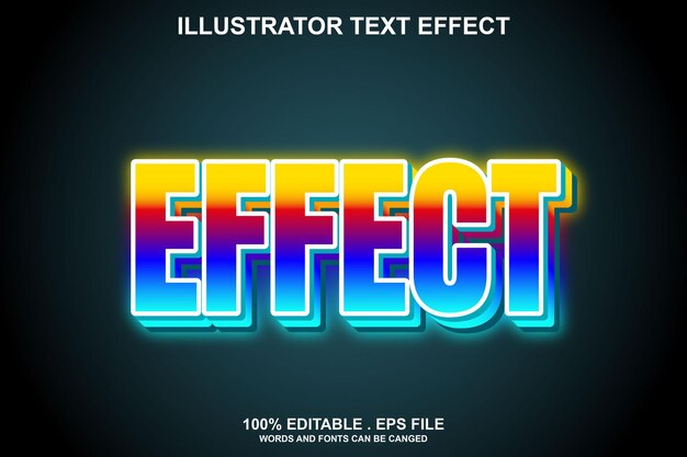 effect text effect editable