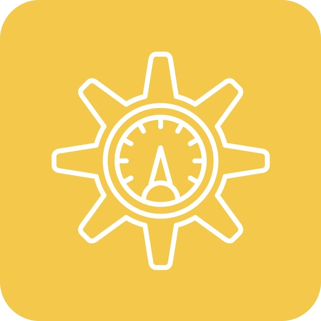 efficiency measure icon vector image can be used for data analytics