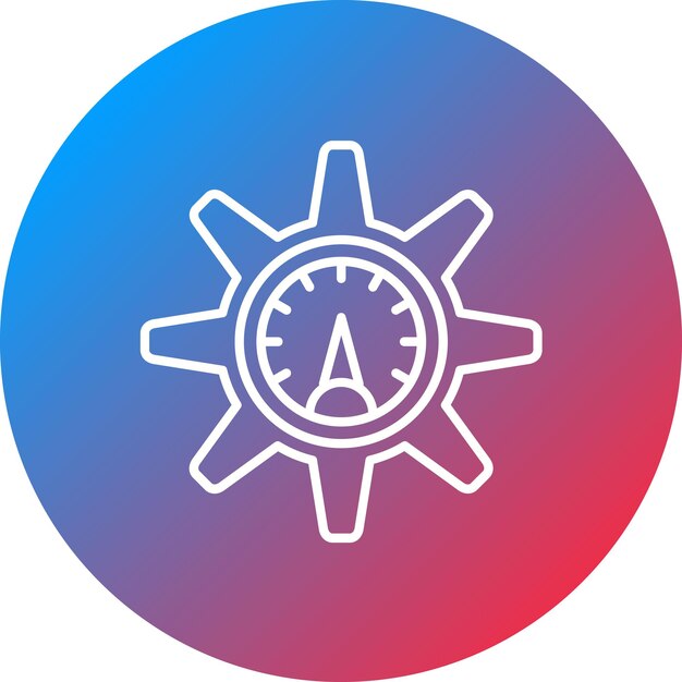 efficiency measure icon vector image can be used for data analytics
