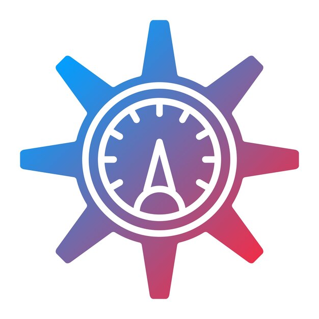 efficiency measure icon vector image can be used for data analytics