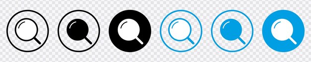 Efficient Navigation Search Icon Button for enhanced searches Vector magnifying glass symbol