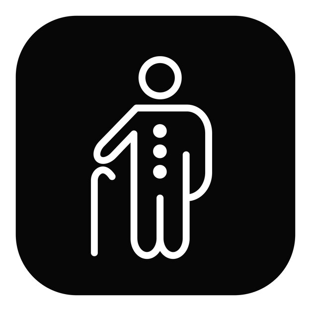 Elderly Vector Illustration