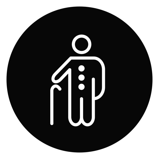 Elderly Vector Illustration