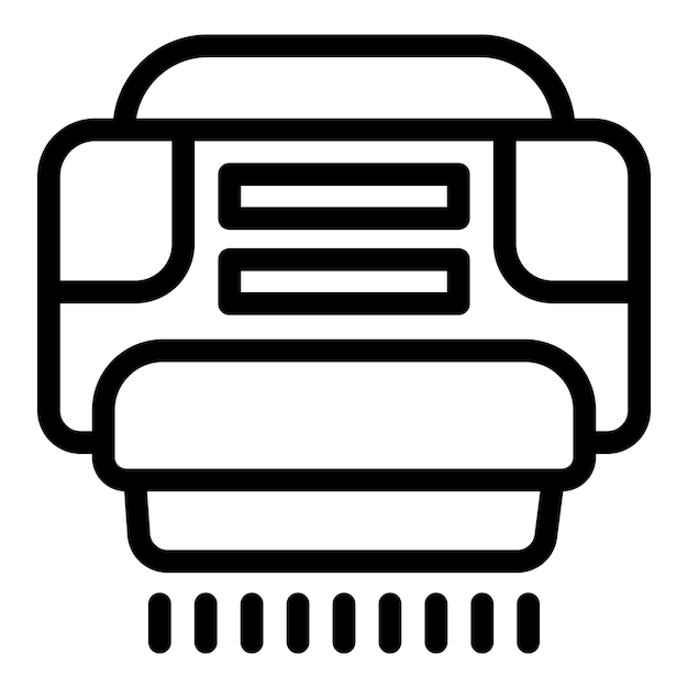 Electric hand dryer icon outline vector Bathroom public appliance
