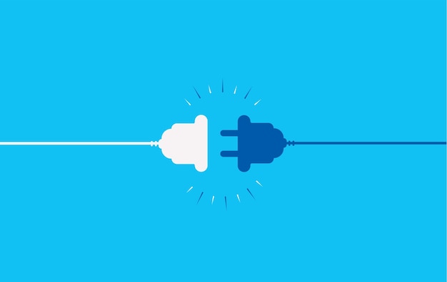Electric socket with a plug