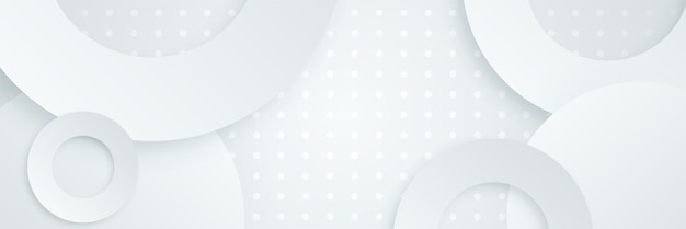 Elegant abstrakt hvid banner baggrund med skinnende linjer