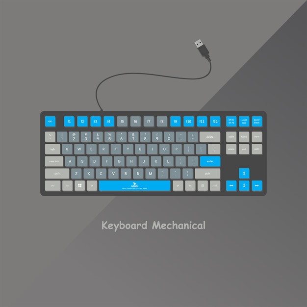 Elegant and contemporary premium mechanical gaming keyboard design
