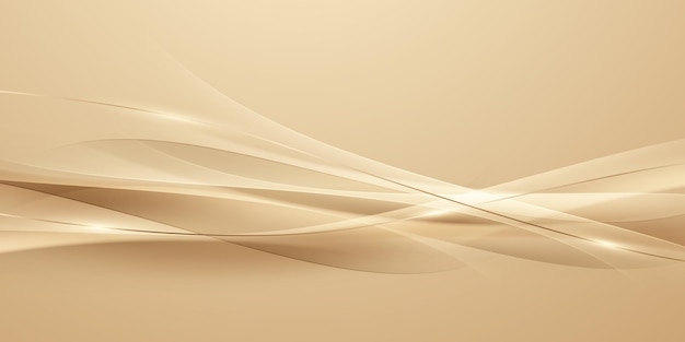 Elegant brown background with luxury golden elements Modern 3D Abstract Vector Illustration Design